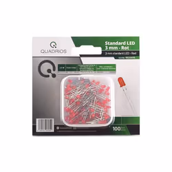 Diodes lumineuses rouges de qualité supérieure de 3 mm et de 5 mm (kit LED). Couleurs assorties (rouge/bleu/vert/jaune/blanc/ ...