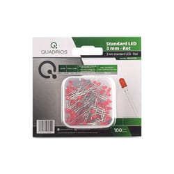 Quadrios - quadros lot de 100 diodes lumineuses standard rouge/bleu/vert/jaune/blanc/mélanges 3 mm et 5 mm gmbh