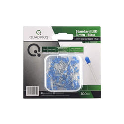 Quadrios - quadros lot de 100 diodes lumineuses standard rouge/bleu/vert/jaune/blanc/mélanges 3 mm et 5 mm gmbh