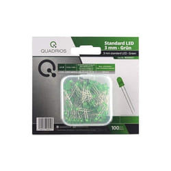 Quadrios - quadros lot de 100 diodes lumineuses standard rouge/bleu/vert/jaune/blanc/mélanges 3 mm et 5 mm gmbh