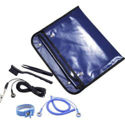 Kit de service antistatique (esd) bleu foncé (l x l) 600 mm x 600 mm - Quadrios