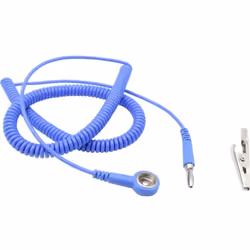 Informations techniques Norme : DIN en 61340-5-1 Spécificités : câble de connexion spiralé Informations techniques Connexion ...