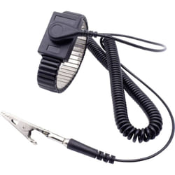 Bracelet antistatique (esd) noir Bouton-pression 4 mm - Quadrios