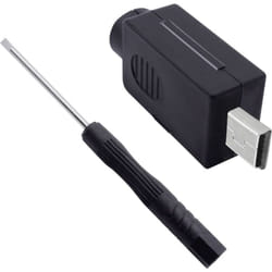 Quadrios - Jeu de fiches modulaires Mini-USB 2.0, type b mâle, droit 2001C206 Contenu: 1 pc(s)