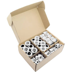 Quadrios - 2102CA113 Assortiment de presse-étoupes PA66 blanc 60 pc(s)