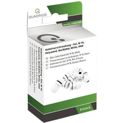 2102CA133 Assortiment de presse-étoupes M16 PA66 blanc 1 set - Quadrios