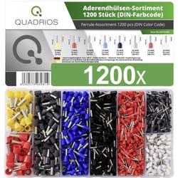 Quadrios - 2011C405 Assortiment d'embouts simples partiellement isolé multicolore 1200 pc(s)