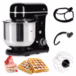 ADE KA2100-2 robot de cuisine 1200 W 5 L Noir, Rouge, Acier inoxydable - Vue supplémentaire 2