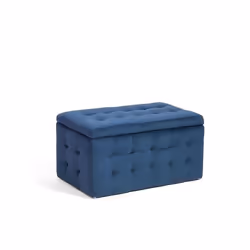 Beliani - Coffre de rangement chesterfield bleu foncé MICHIGAN