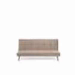 Beliani - Canapé convertible en tissu beige HASLE