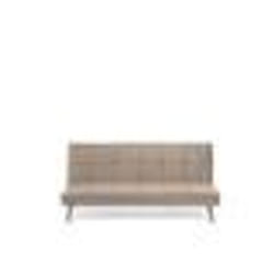 Beliani - Canapé convertible en tissu beige HASLE