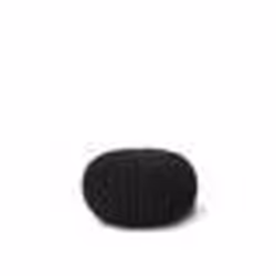 Beliani - Pouf noir 40 x 25 cm CONRAD