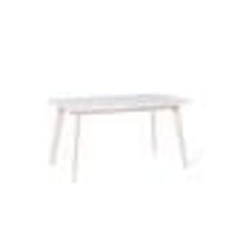 Beliani - Table de cuisine blanche 150 x 90 cm SANTOS