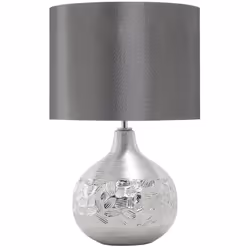 Lampe de table luxueuse. Conçue avec une base en porcelaine en forme de goutte, cette lampe de table est idéale pour les espa ...