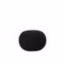 Beliani - Pouf noir 50 x 35 cm CONRAD