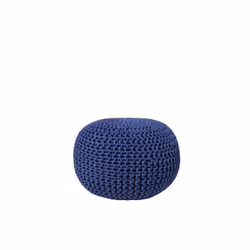 Beliani - Pouf bleu 50 x 35 cm CONRAD