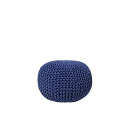 Beliani - Pouf bleu 50 x 35 cm CONRAD