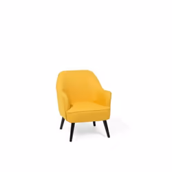 Beliani - Fauteuil en tissu jaune LOKEN