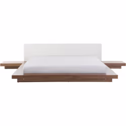 Lit futon. Ce lit plate-forme bas, élégant et minimaliste, inspiré du design asiatique, transformera tout simplement votre ch ...