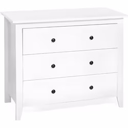 Beliani - Commode blanche avec trois tiroirs TORRANCE
