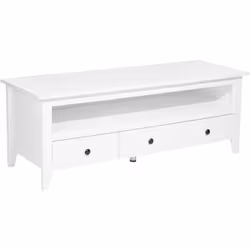 Meuble TV blanc style maison de campagne . Ce meuble TV décoratif offre beaucoup plus que l'espace pour votre téléviseur. Le  ...