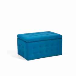 Beliani - Coffre de rangement chesterfield bleu clair MICHIGAN
