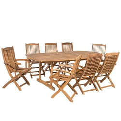 Ensemble de jardin en bois 8 places MAUI