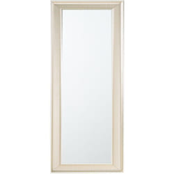 Miroir Mural Rectangulaire au Style Moderne en Plastique Doré et Argenté 140 x 50 cm pour Salon ou Chambre