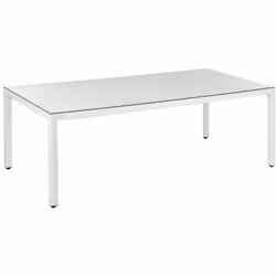 Table d'extérieur. Une grande table à manger rectangulaire qui pourra accueillir tous vos invités. Le cadre stable en alumini ...