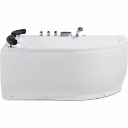 Beliani - Baignoire balnéo angle côté droit avec LED et fonction massante PARADISO