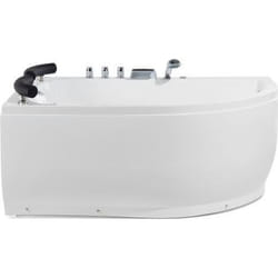 Beliani - Baignoire balnéo angle côté droit avec LED et fonction massante PARADISO