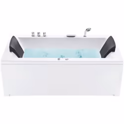 Bain à remous. Une baignoire rectangulaire qui combine un look classique avec la fonctionnalité d'une baignoire à remous. Le  ...