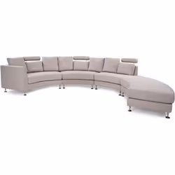 Beliani - Canapé dangle en tissu beige ROTUNDE