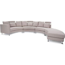Beliani - Canapé dangle en tissu beige ROTUNDE