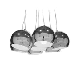 Beliani - Lampe suspension argenté OLZA
