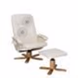 Beliani - Fauteuil massant et chauffant en simili-cuir beige RELAXPRO