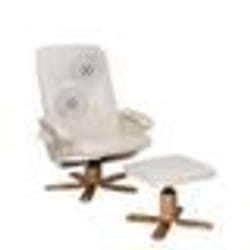 Beliani - Fauteuil massant et chauffant en simili-cuir beige RELAXPRO