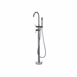 Robinet mitigeur autoportant chromé TUGELA - BELIANI - pour baignoire - design contemporain