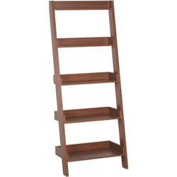 Echelle à 5 niveaux Effet Bois Foncé en mdf Rangement pour Bibelots Mobile Trio