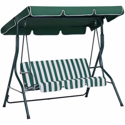 Canapé balançoire. Une balançoire de jardin charmante et un excellent ajout à votre extérieur, s'harmonisant bien avec tous l ...
