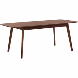 Table de salle à manger extensible fonctionnelle . Cette table de salle à manger élégante en bois foncé est destinée à deveni ...