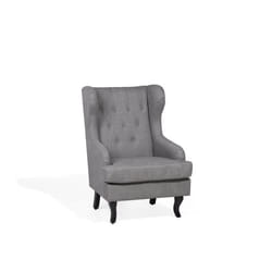 Fauteuil - BELIANI - ALTA - Tissu - Gris - Vintage - Relaxation