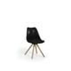 Chaise design en plastique noir brillant DAKOTA - BELIANI - Salle à manger - Contemporain - Design