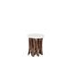 Table basse en bois avec plateau blanc - BELIANI - HOUMA - Contemporain - Design - Rectangulaire