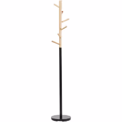 Porte-manteau en bois de pin. Élégant et fonctionnel, ce porte-manteau conviendra parfaitement à une chambre à coucher, une e ...