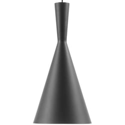 Beliani - Lampe Suspension Cloche en Métal Noir Intérieur Doré E27 Max. 60W Design Tendance et Aspect Simple pour Salle à Manger ou Cuisine