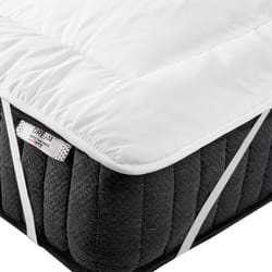 Beliani - Surmatelas Blanc en Microfibre Rectangulaire 140 x 200 cm Ultra Doux et Confortable