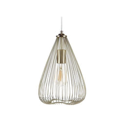 Lampe suspension en métal doré CONCA