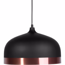 Lampe suspendue noire avec bordure décorative. En forme de cloche, la lampe suspension fabriquée en aluminium noir montre qu’ ...