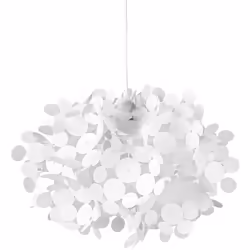 Lampe suspendue élégante blanche en forme de nuage. Cette belle lampe ajoute une touche romantique à votre pièce. Sa silhouet ...